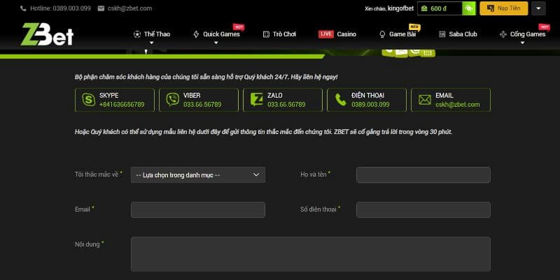 Khi nào cần liên hệ với Zbet để nhận sự hỗ trợ? Lien-he-Zbet