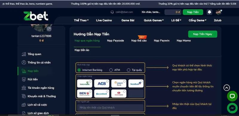 Nạp tiền Zbet và những nội dung cần đặc biệt lưu ý Nap-tien-Zbet-1